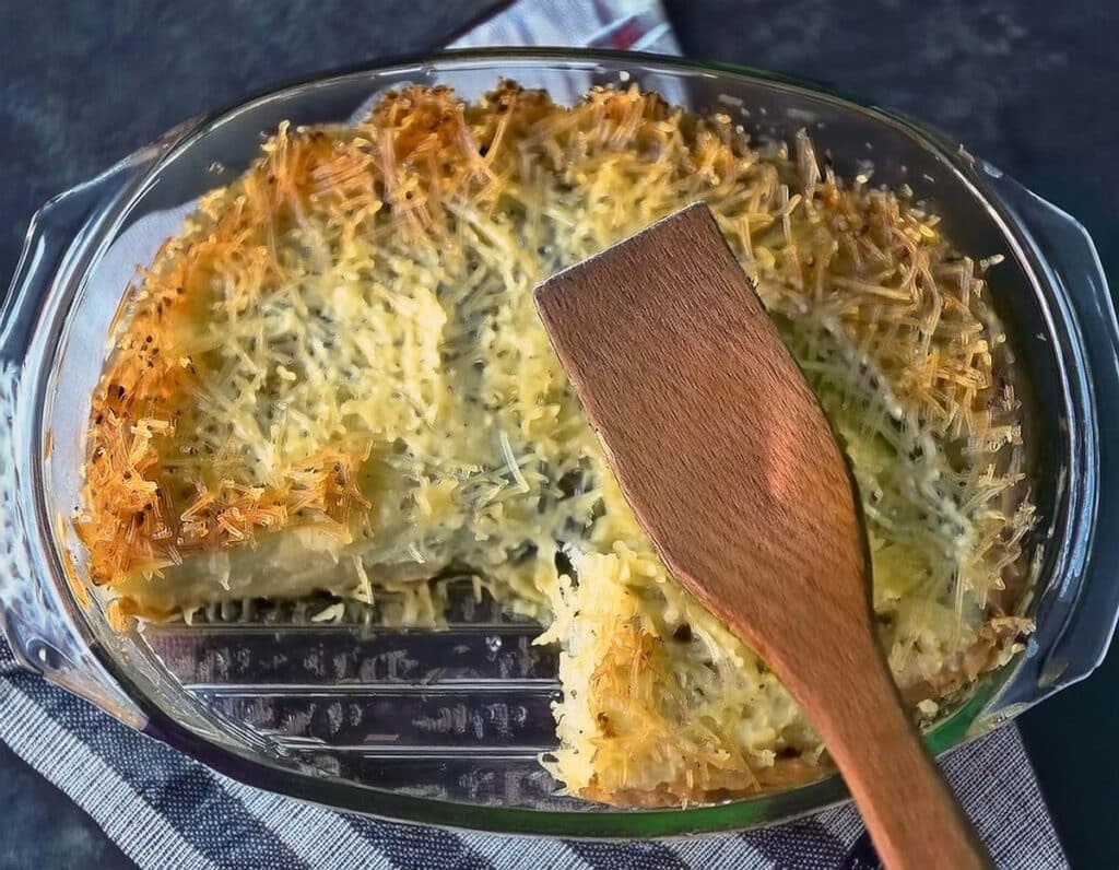 Gratin de choux verts et pommes de terre