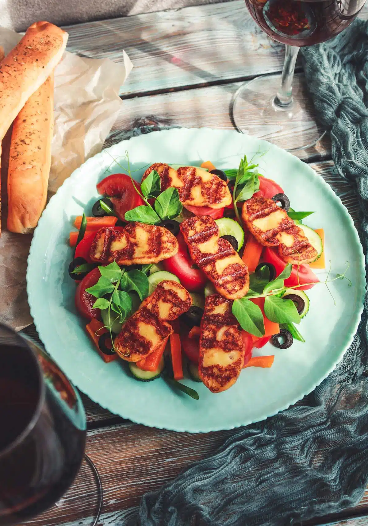 salade grillis poulet salakis