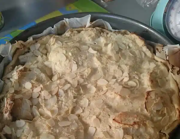 gateau pommes amandes