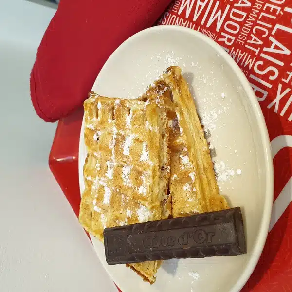 gaufres waffles au chocolat
