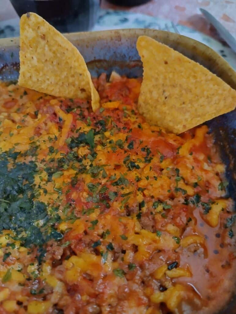 queso texan avec tortillas