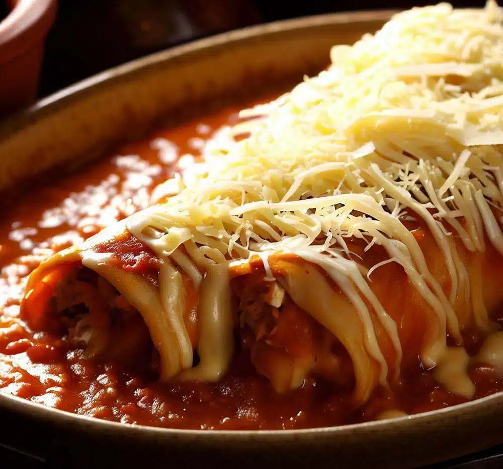 Recette d'Enchiladas au poulet et sauce enchilada