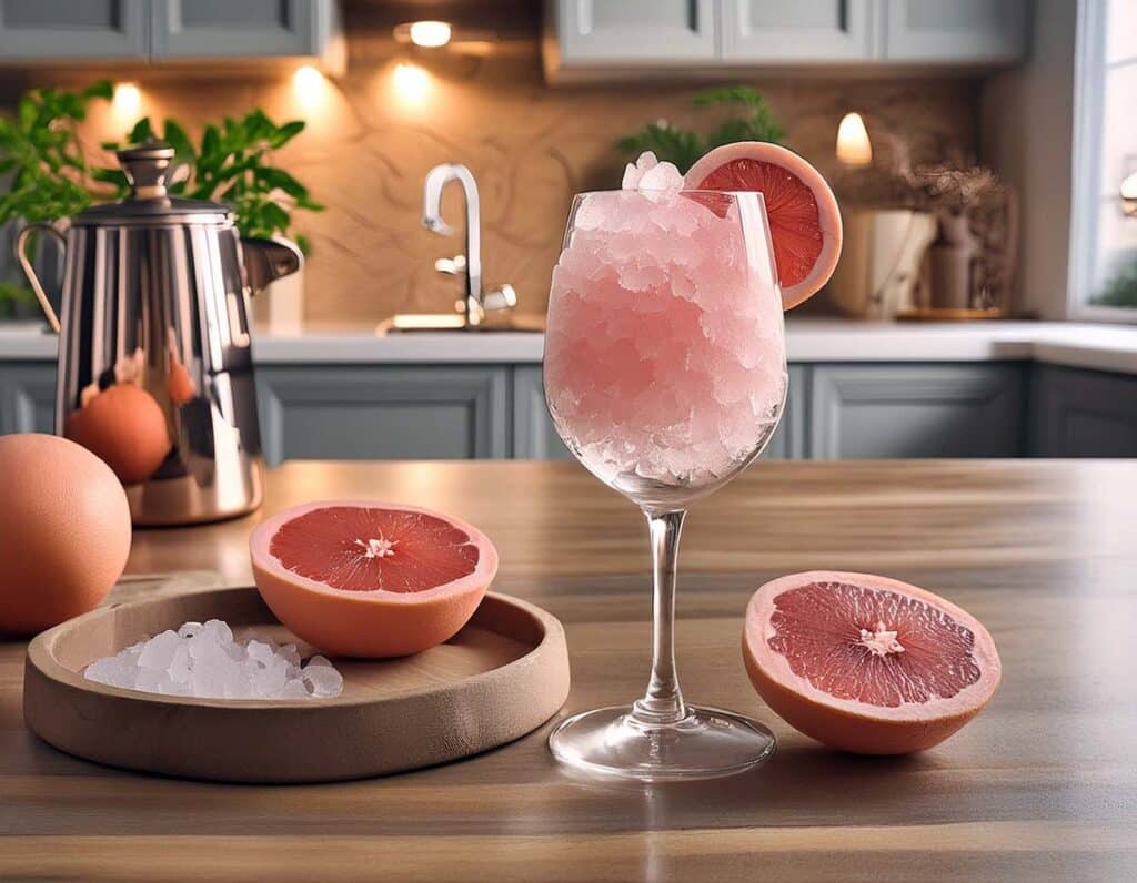 "Le granité rosé et pomelo : le dessert glacé chic qui fait sensation cet été