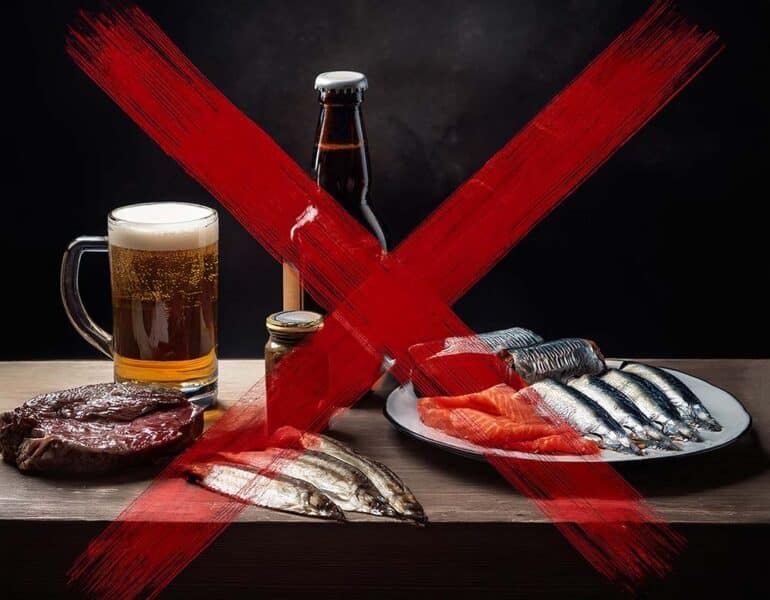 Goutte : les 5 aliments qui déclenchent les crises (et comment les éviter)