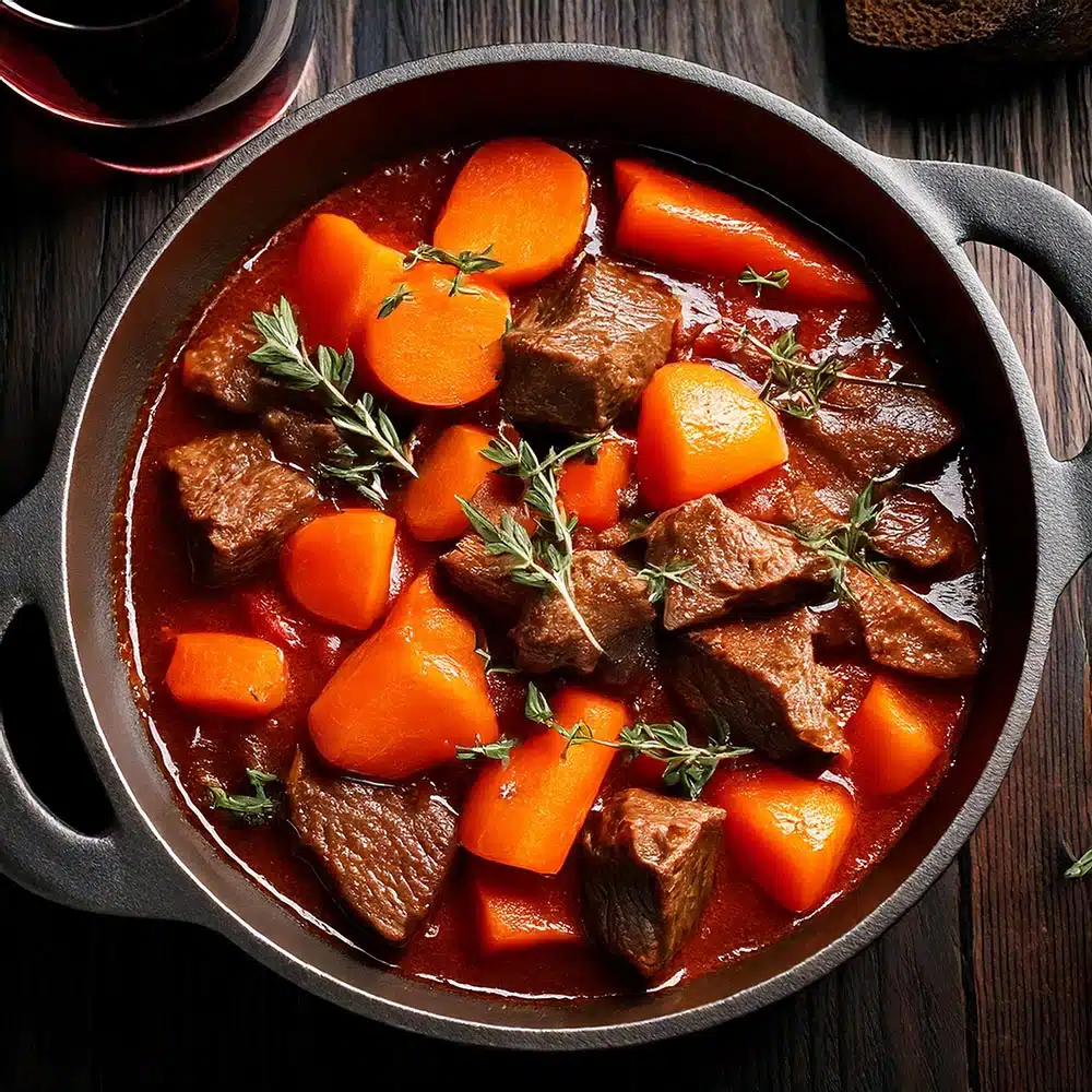 Recette de ragoût de bœuf aux carottes | Le plat mijoté idéal | Une Cuillère en Bois